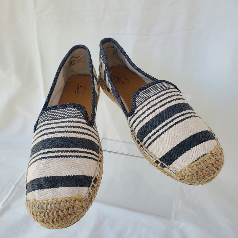 G.H. Bass Women's Jenna Striped Espadrilles 5.5M